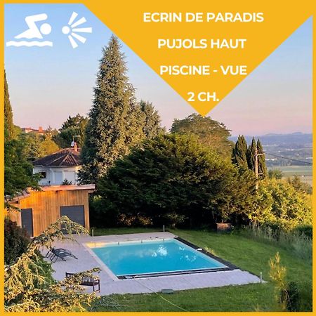 Ecrin De Paradis Pujols Haut Piscine-Vue Εξωτερικό φωτογραφία
